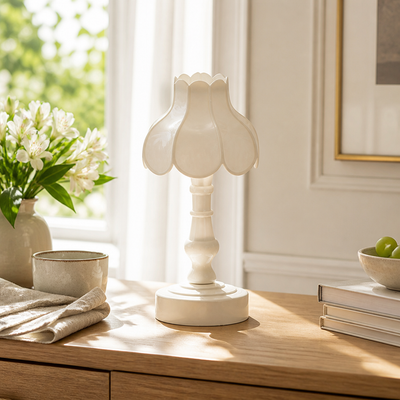 Plastic Flower-Shaped Table Lamp