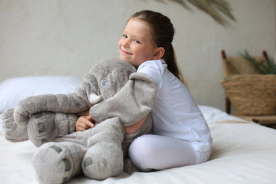 Plush Elephant Pillow Shape-Retaining PP Cotton Two Sizes