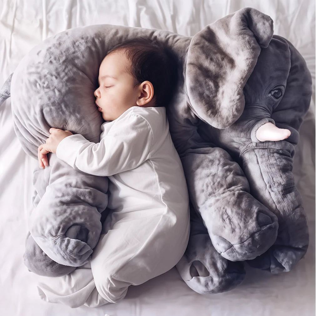Plush Elephant Pillow Shape-Retentive PP Cotton Filling Two Sizes