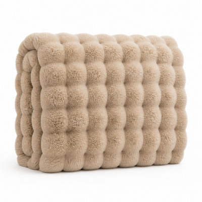 Plush Throw Blanket Velvety High-Pile Double-Sided Fleece