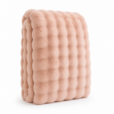 Plush Throw Blanket Velvety High-Pile Double-Sided Fleece