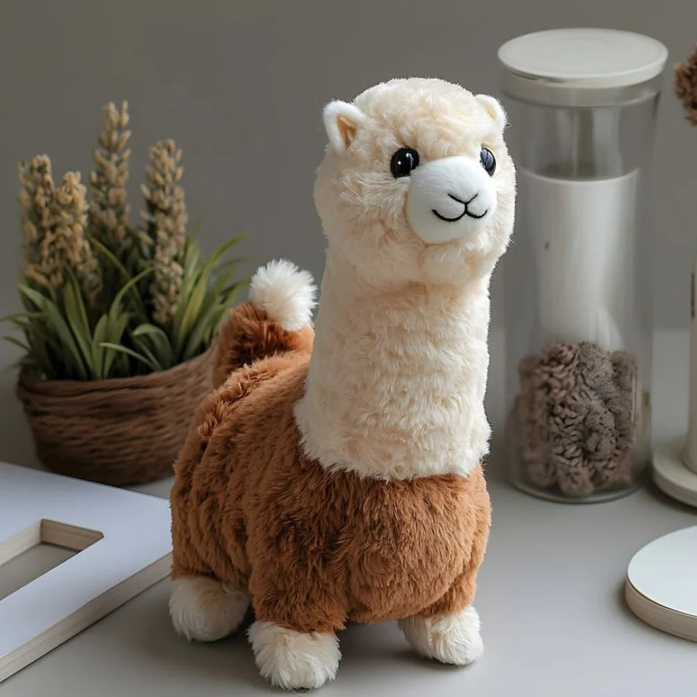 Plush Toy Alpaca Walks & Wags Tail Rechargeable