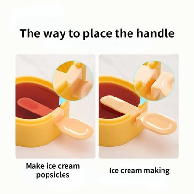 Popsicle Mold Food-Grade Silicone Push-Up Release Dust-Tight Lid