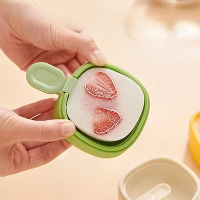Popsicle Mold Silicone Push-Up Release & Dust-Tight Lid 2-Pack