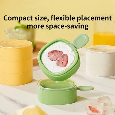Popsicle Mold Silicone Push-Up Release & Dust-Tight Lid 2-Pack