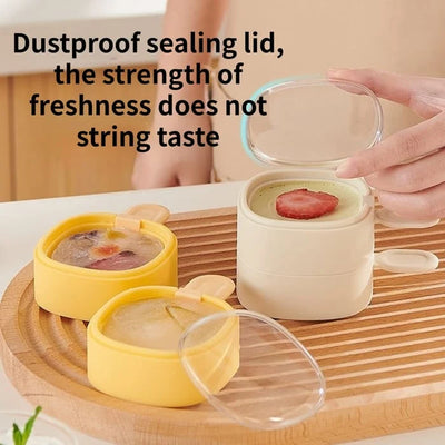 Popsicle Mold Silicone Push-Up Release & Dust-Tight Lid 2-Pack