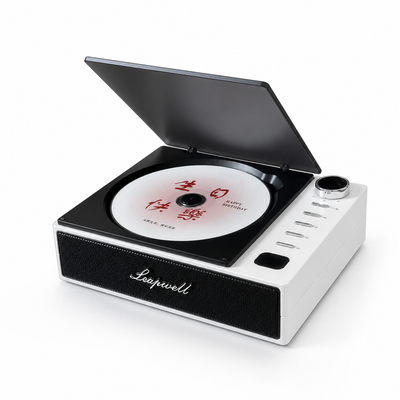 Portable CD Player Bluetooth 5.0 Anti-Skip Built-In Speakers