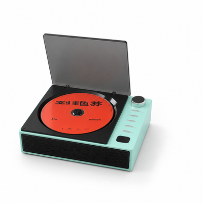 Portable CD Player Bluetooth 5.0 Anti-Skip Built-In Speakers