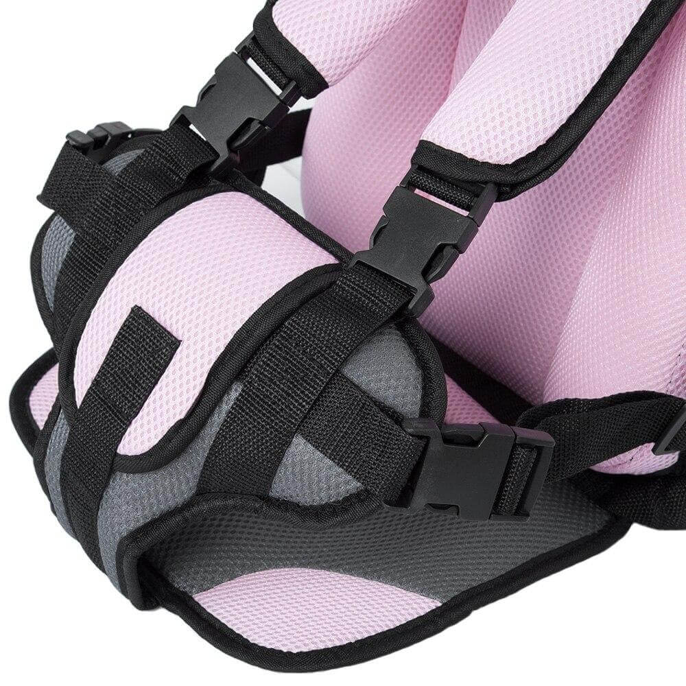 Portable Child Car Seat Lightweight Breathable Mesh & Five-Point Harness