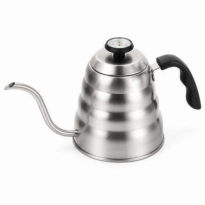 Pour-Over Kettle Stainless Steel Gooseneck Spout & Thermometer