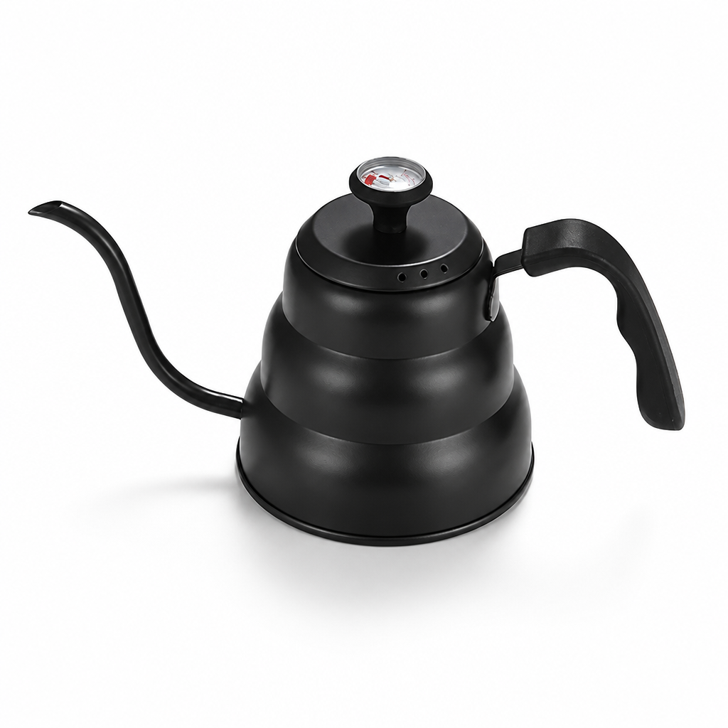 Pour-Over Kettle Stainless Steel Gooseneck Spout & Thermometer