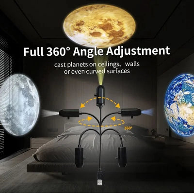 Projector Light 360° Rotating USB Powered Skull & Ghost