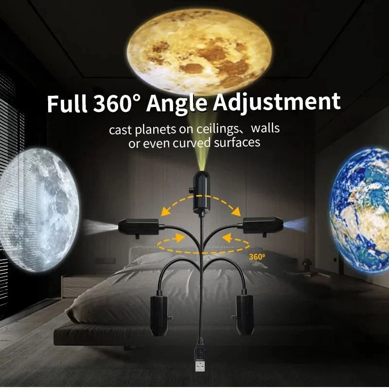 Projector Light 360° Rotating USB Powered Skull & Ghost