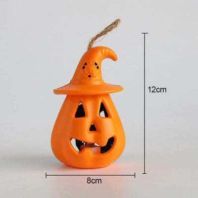 Pumpkin Lantern Battery-Powered Portable Flameless LED