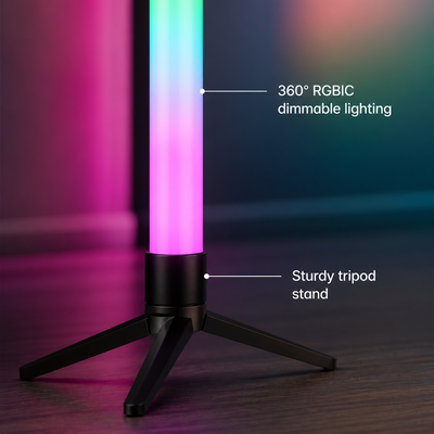 RGB LED Corner Floor Lamp