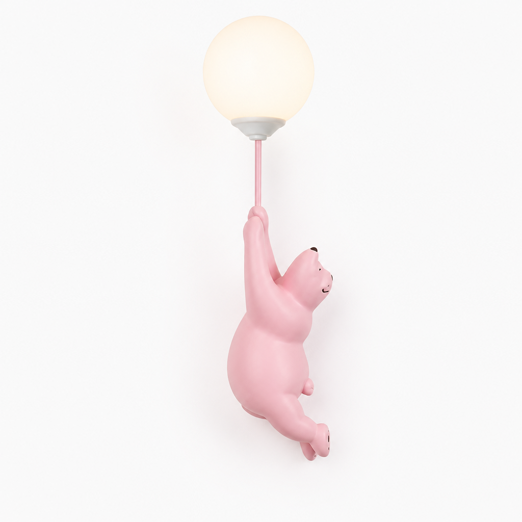 Resin Polar Bear Wall Sconce
