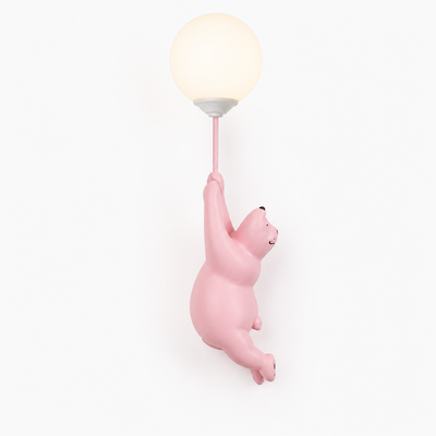 Resin Polar Bear Wall Sconce
