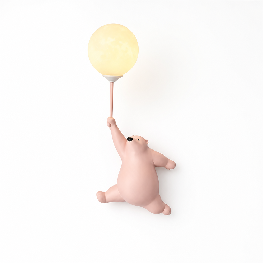 Resin Polar Bear Wall Sconce