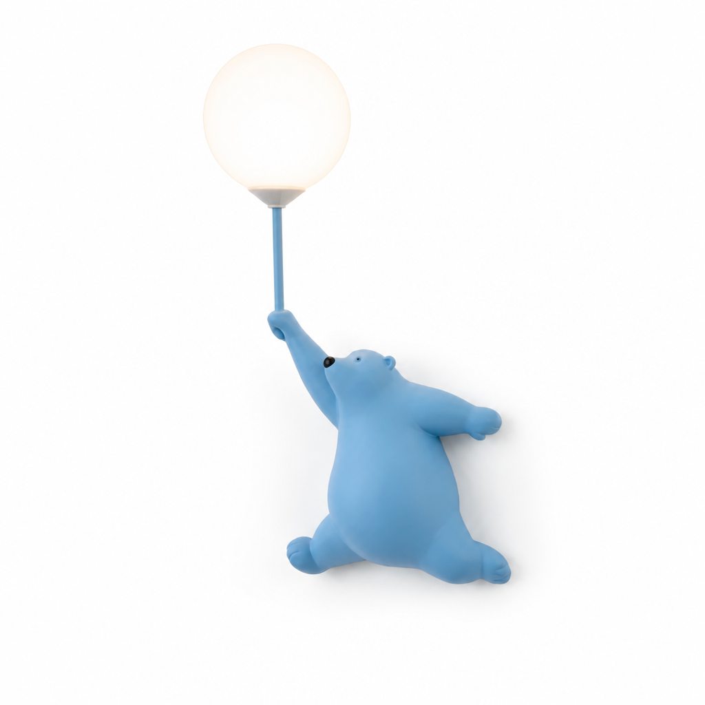 Resin Polar Bear Wall Sconce