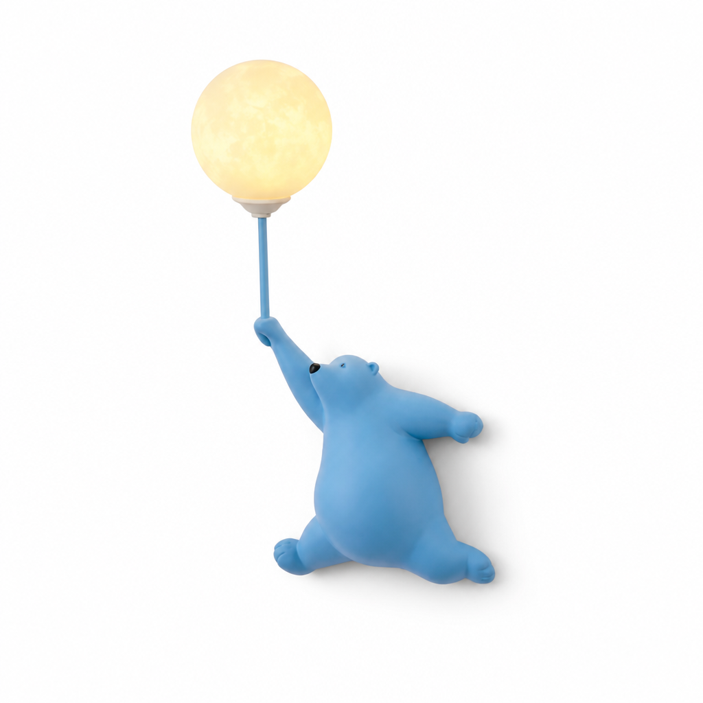 Resin Polar Bear Wall Sconce