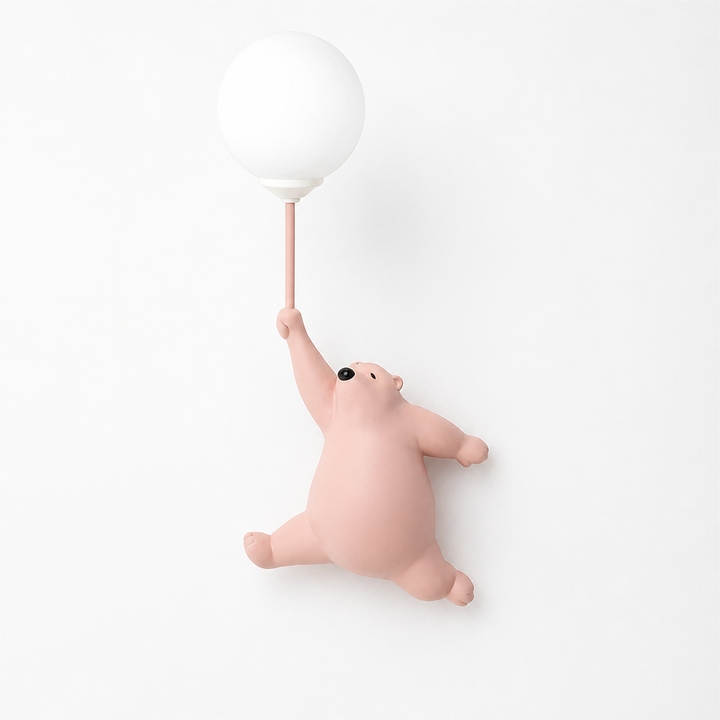 Resin Polar Bear Wall Sconce