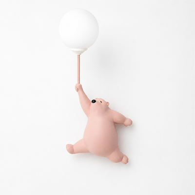 Resin Polar Bear Wall Sconce
