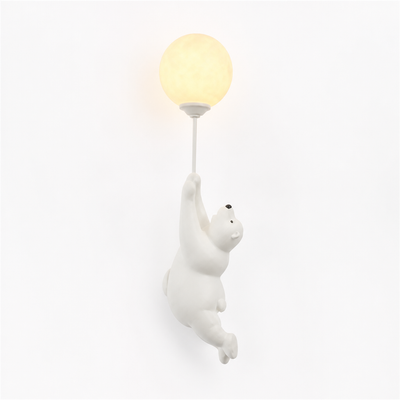 Resin Polar Bear Wall Sconce