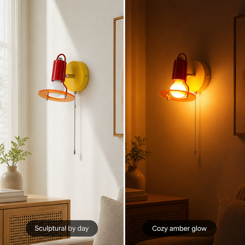 Retro Acrylic LED Color-Changing Wall Sconce