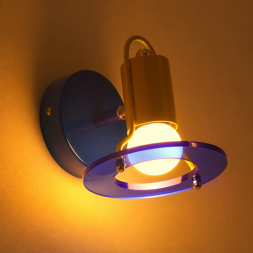 Retro Acrylic LED Color-Changing Wall Sconce