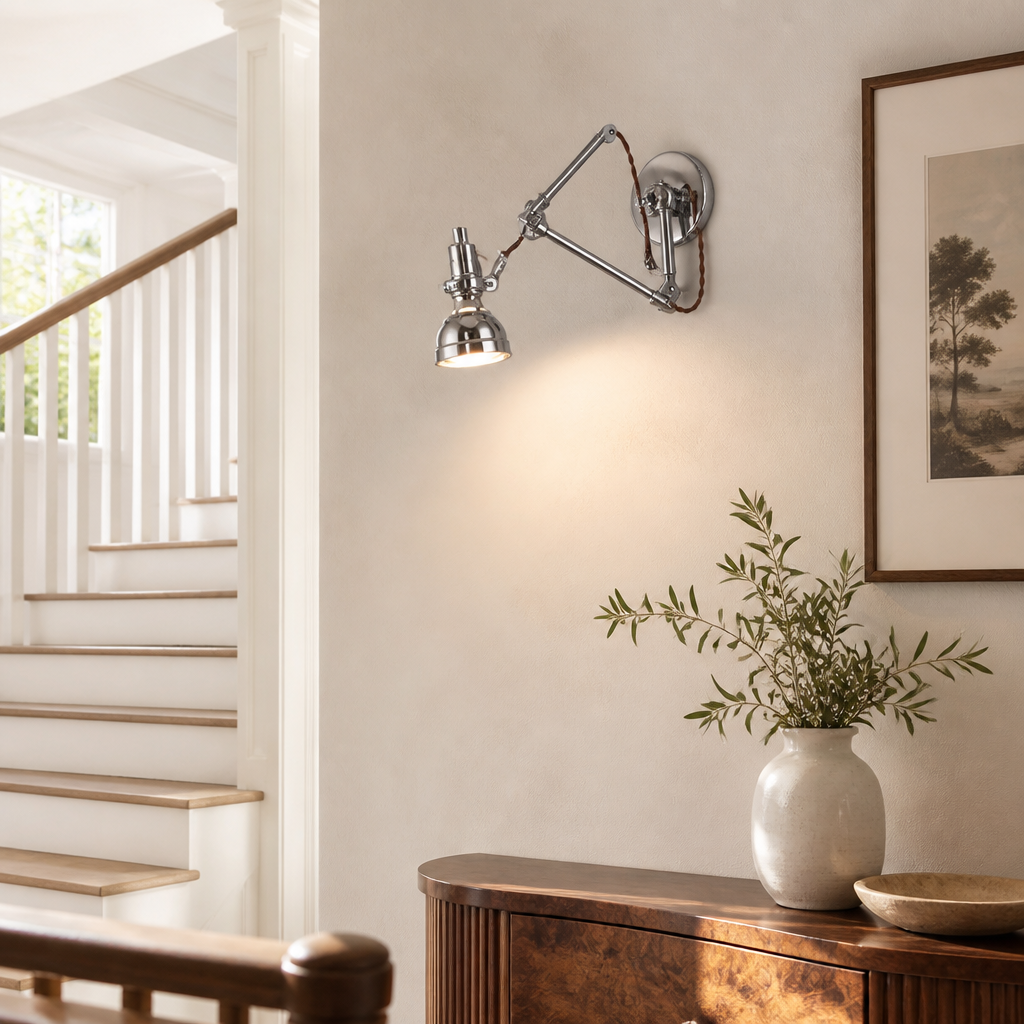 Retro Chrome Wall Sconce
