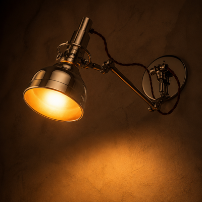 Retro Chrome Wall Sconce