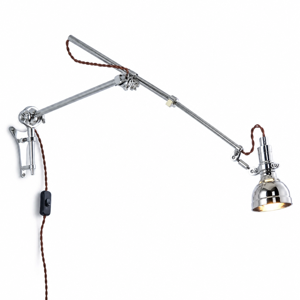 Retro Chrome Wall Sconce