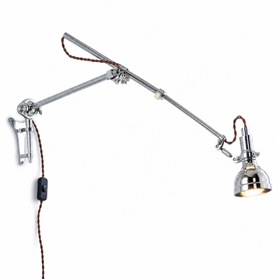 Retro Chrome Wall Sconce