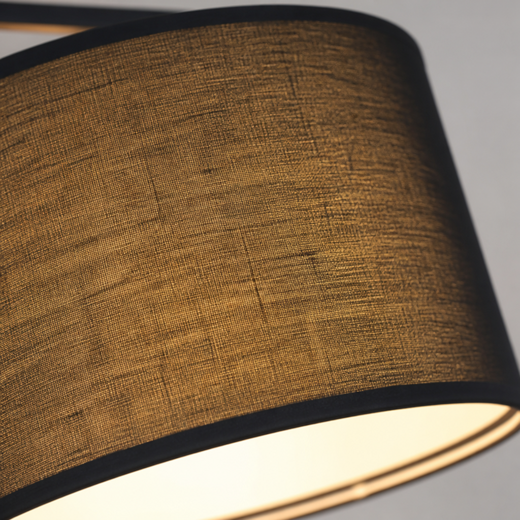 Retro Fabric Arc Floor Lamp
