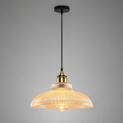 Retro Glass Dome Pendant Light