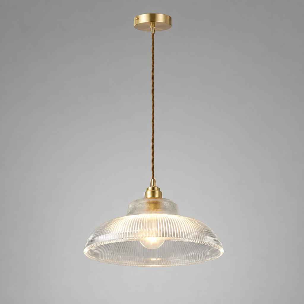 Retro Glass Dome Pendant Light