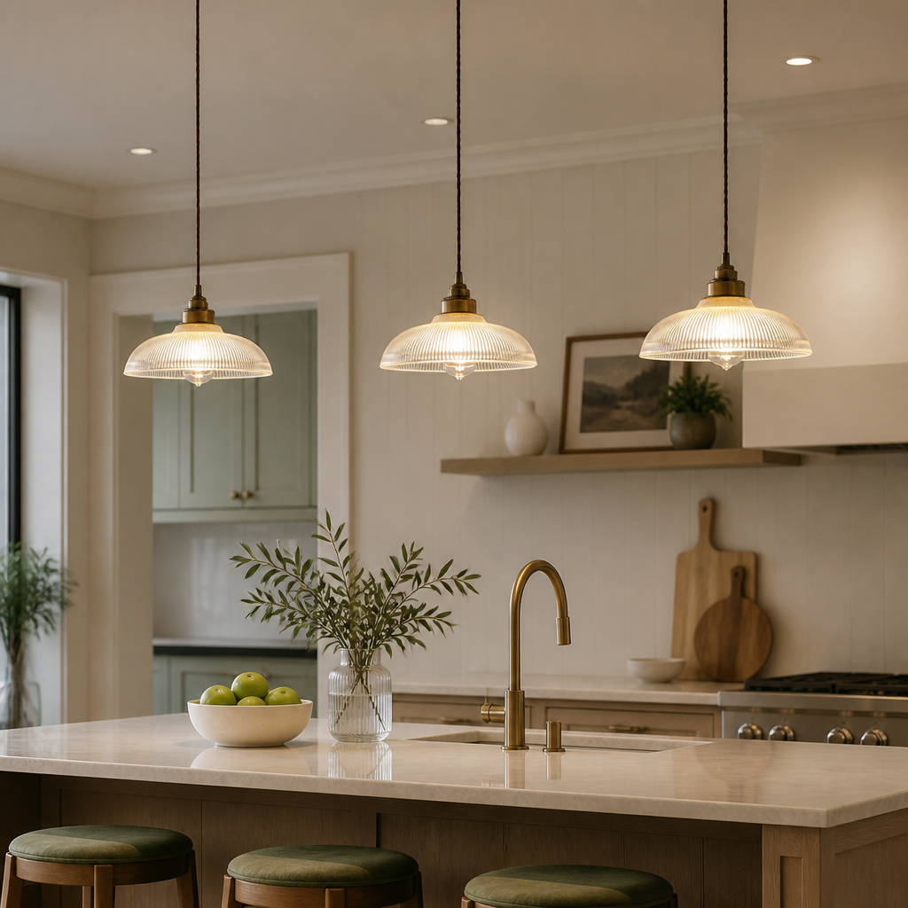 Retro Glass Dome Pendant Light