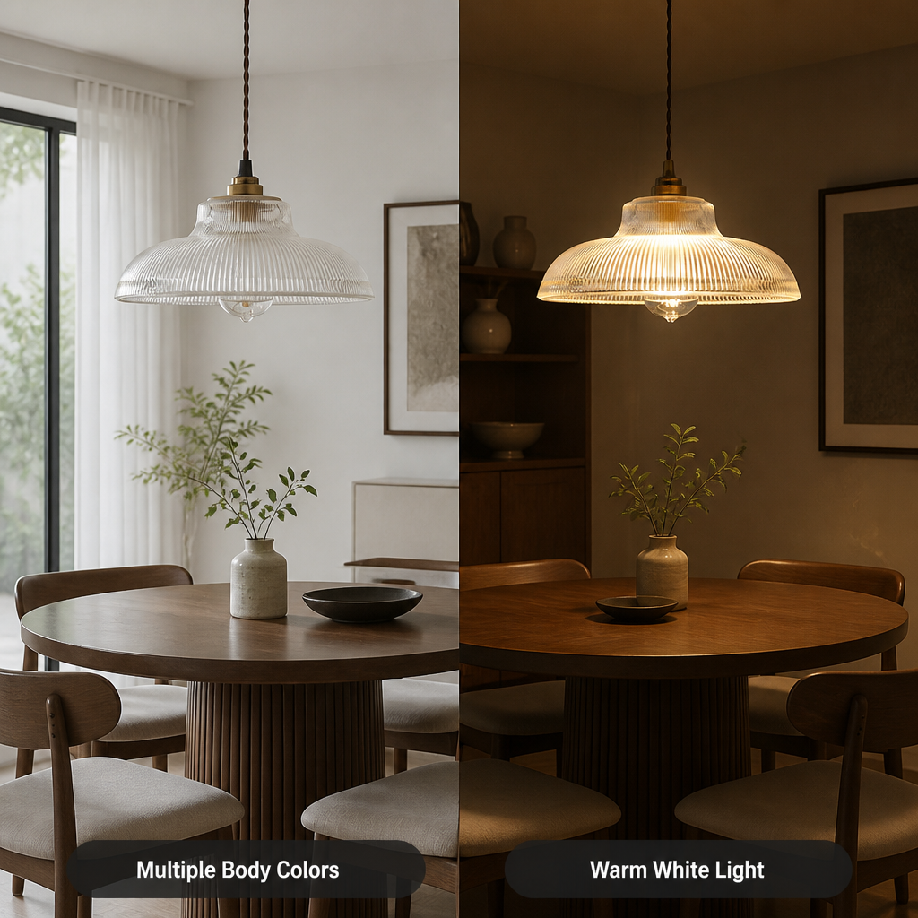 Retro Glass Dome Pendant Light