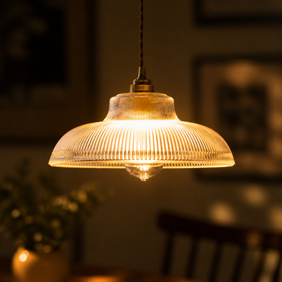 Retro Glass Dome Pendant Light