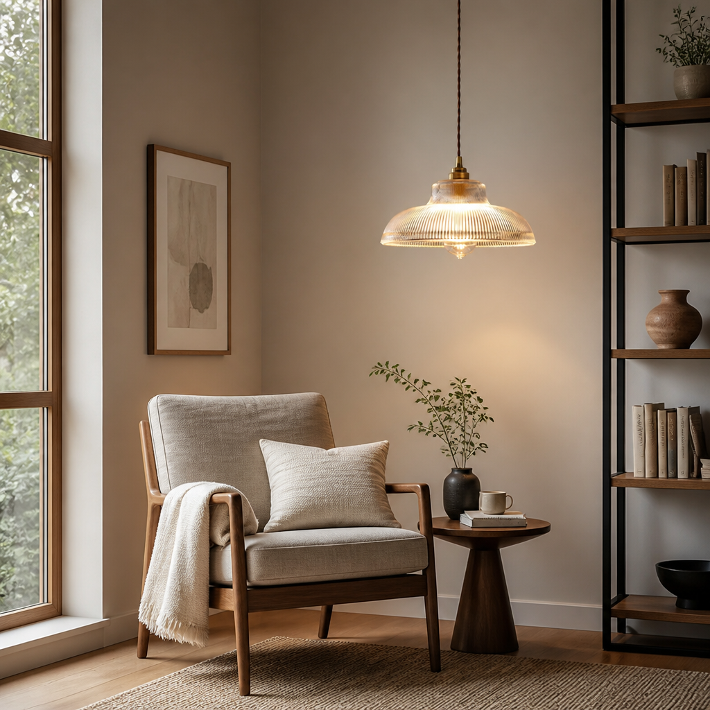 Retro Glass Dome Pendant Light