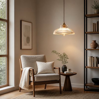 Retro Glass Dome Pendant Light