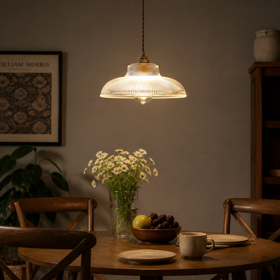 Retro Glass Dome Pendant Light