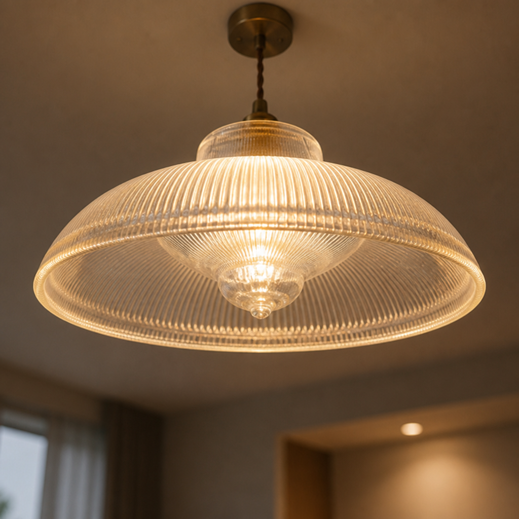 Retro Glass Dome Pendant Light