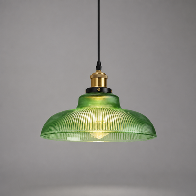 Retro Glass Dome Pendant Light