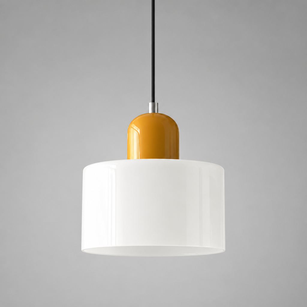 Retro Glass & Metal LED Pendant Light