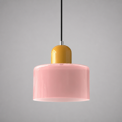 Retro Glass & Metal LED Pendant Light