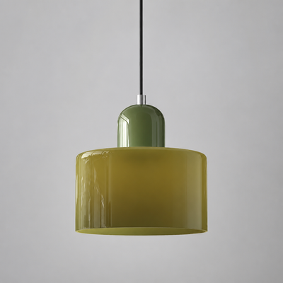 Retro Glass & Metal LED Pendant Light