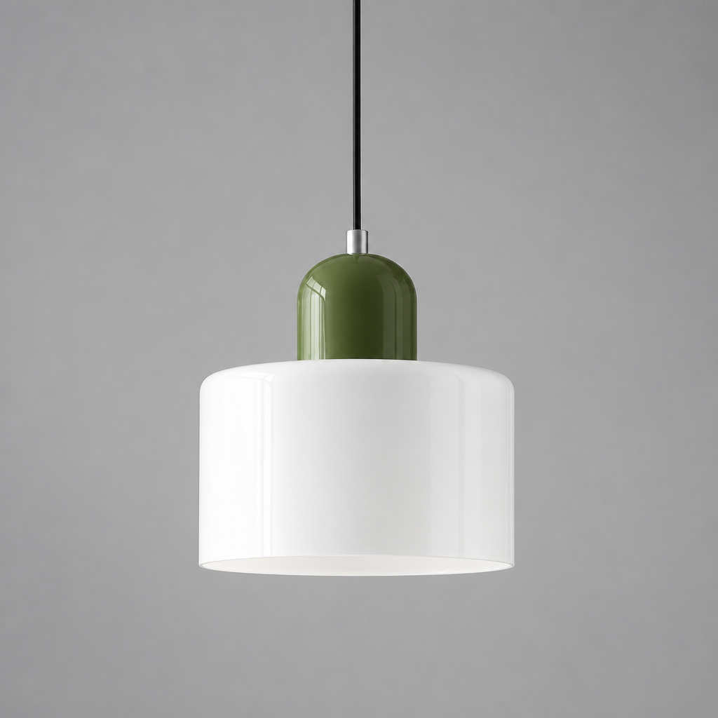 Retro Glass & Metal LED Pendant Light