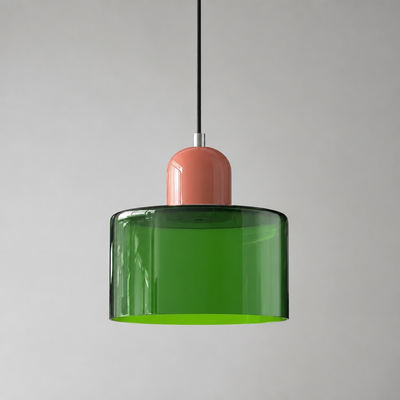 Retro Glass & Metal LED Pendant Light