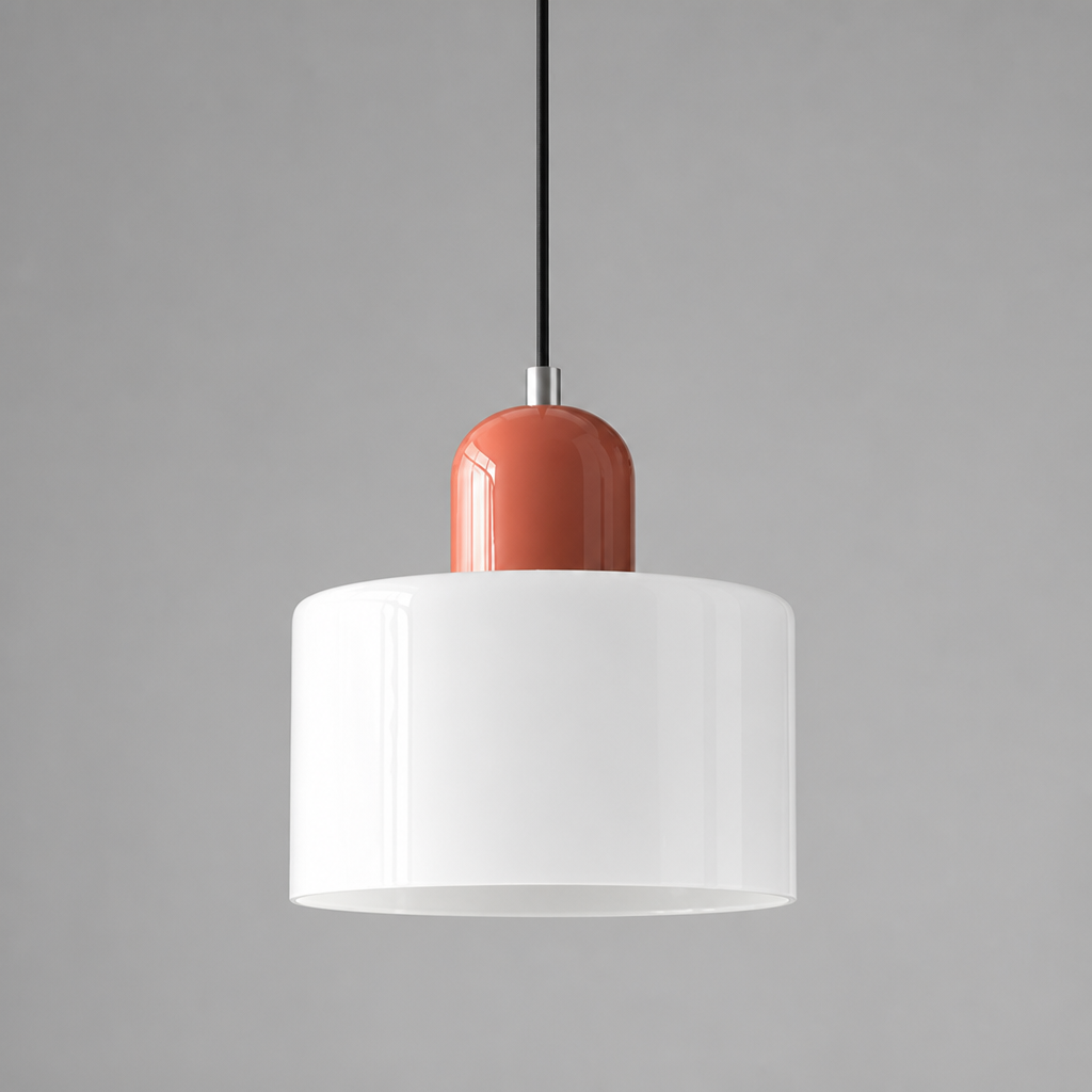 Retro Glass & Metal LED Pendant Light